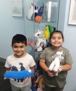 Campbelltown Family Dental Care Rewards cabinet happy children